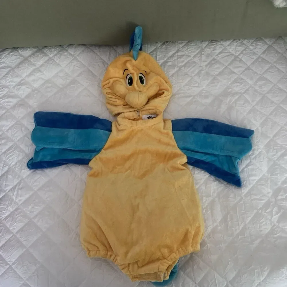 Disney Infant Flounder Fish The Little Mermaid Costume 12/18 Months